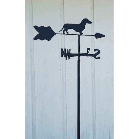 The Lazy Scroll Dachshund Garden Mount Weathervane TH331091